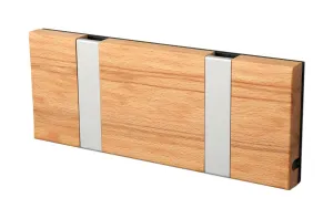 Loca Knax Horizontal Coat Rack 2 Hooks, Core Beech/Grey