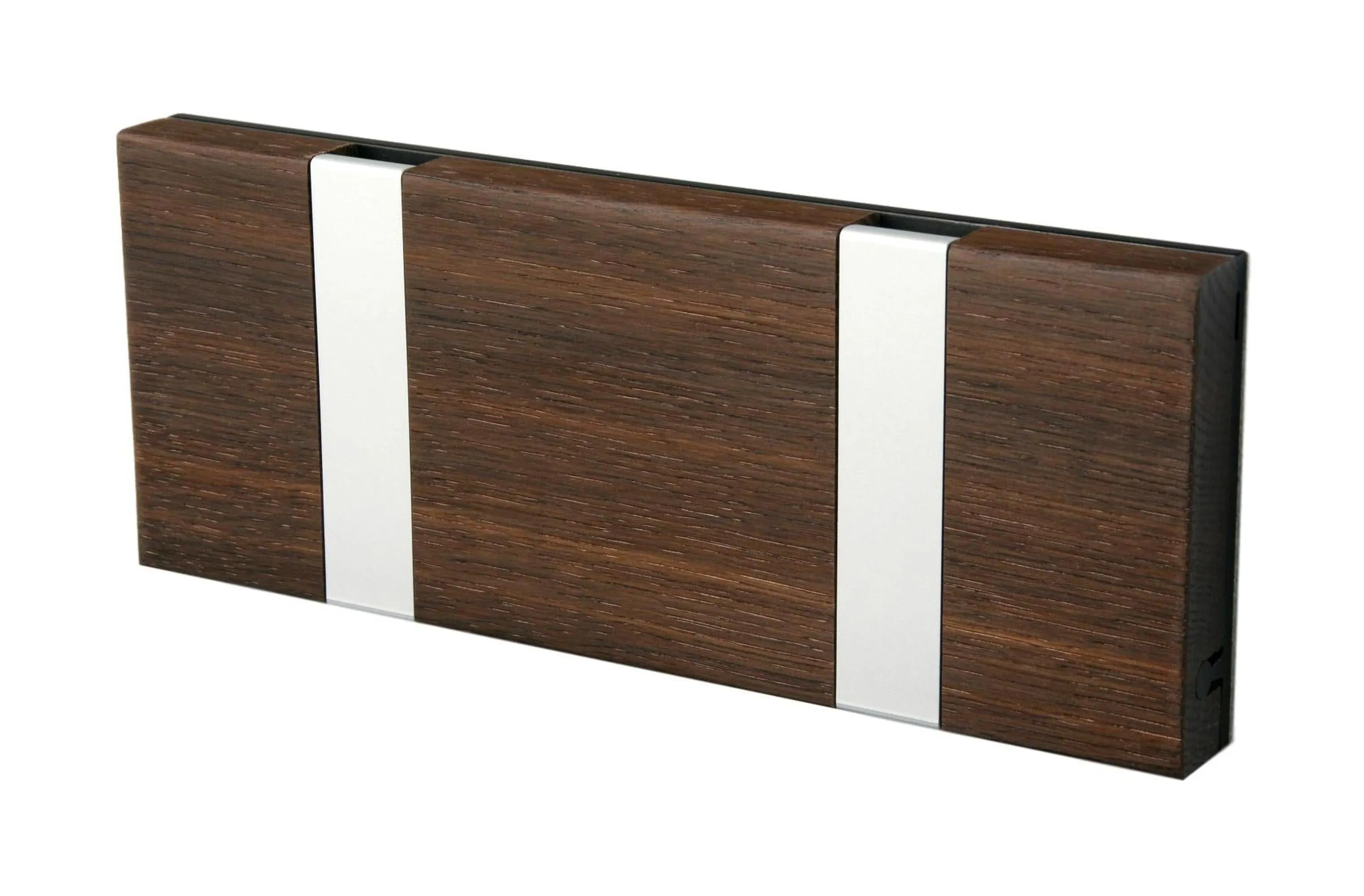 Loca Knax Horizontal Coat Rack 2 Hooks, Oak Tabac/Grey
