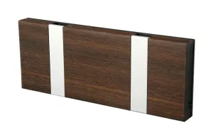 Loca Knax Horizontal Coat Rack 2 Hooks, Oak Tabac/Grey