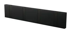 Loca Knax Horizontal Coat Rack 4 Hooks, Soft Black/Black