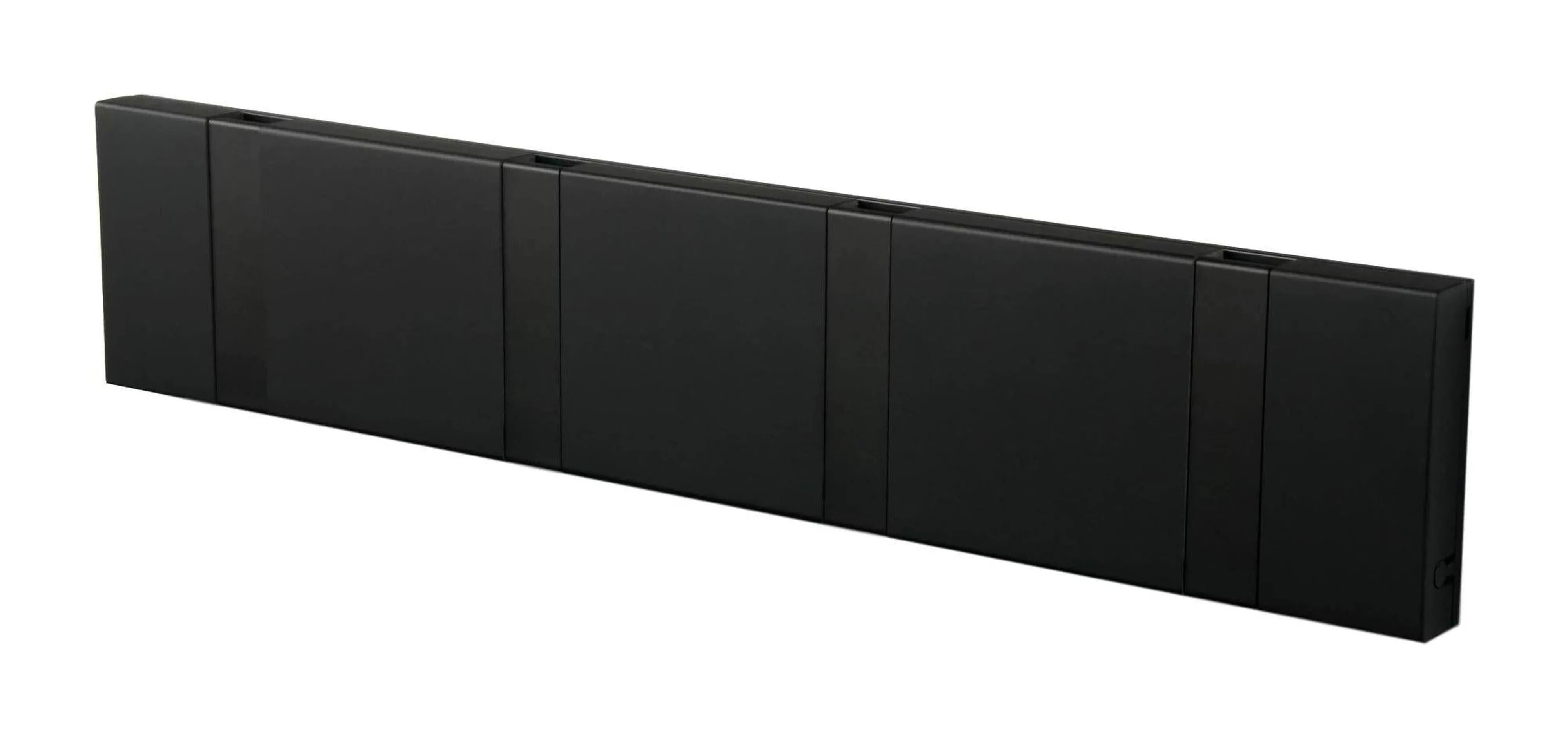 Loca Knax Horizontal Coat Rack 4 Hooks, Soft Black/Black