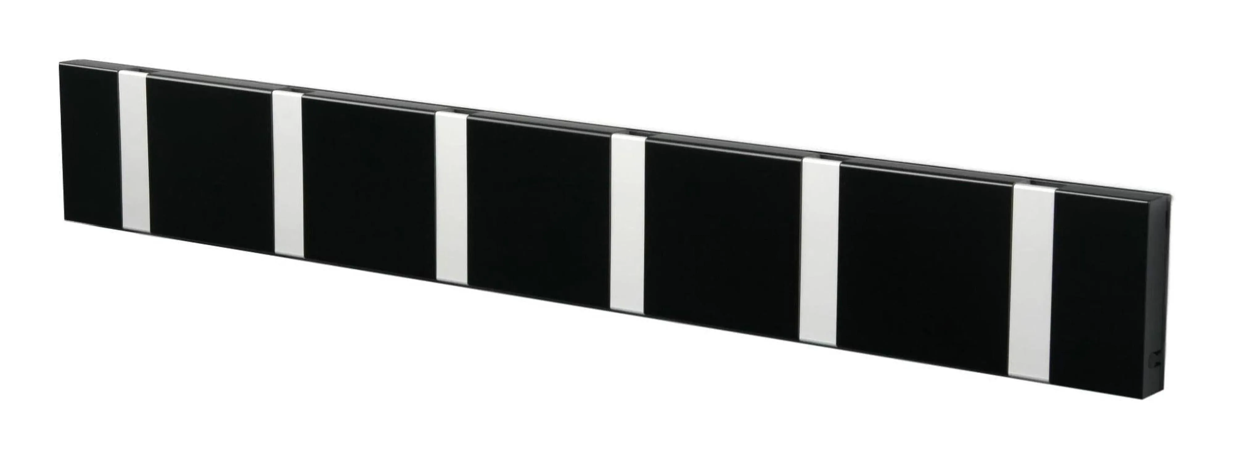 Loca Knax Horizontal Coat Rack 6 Hooks, Black/Grey