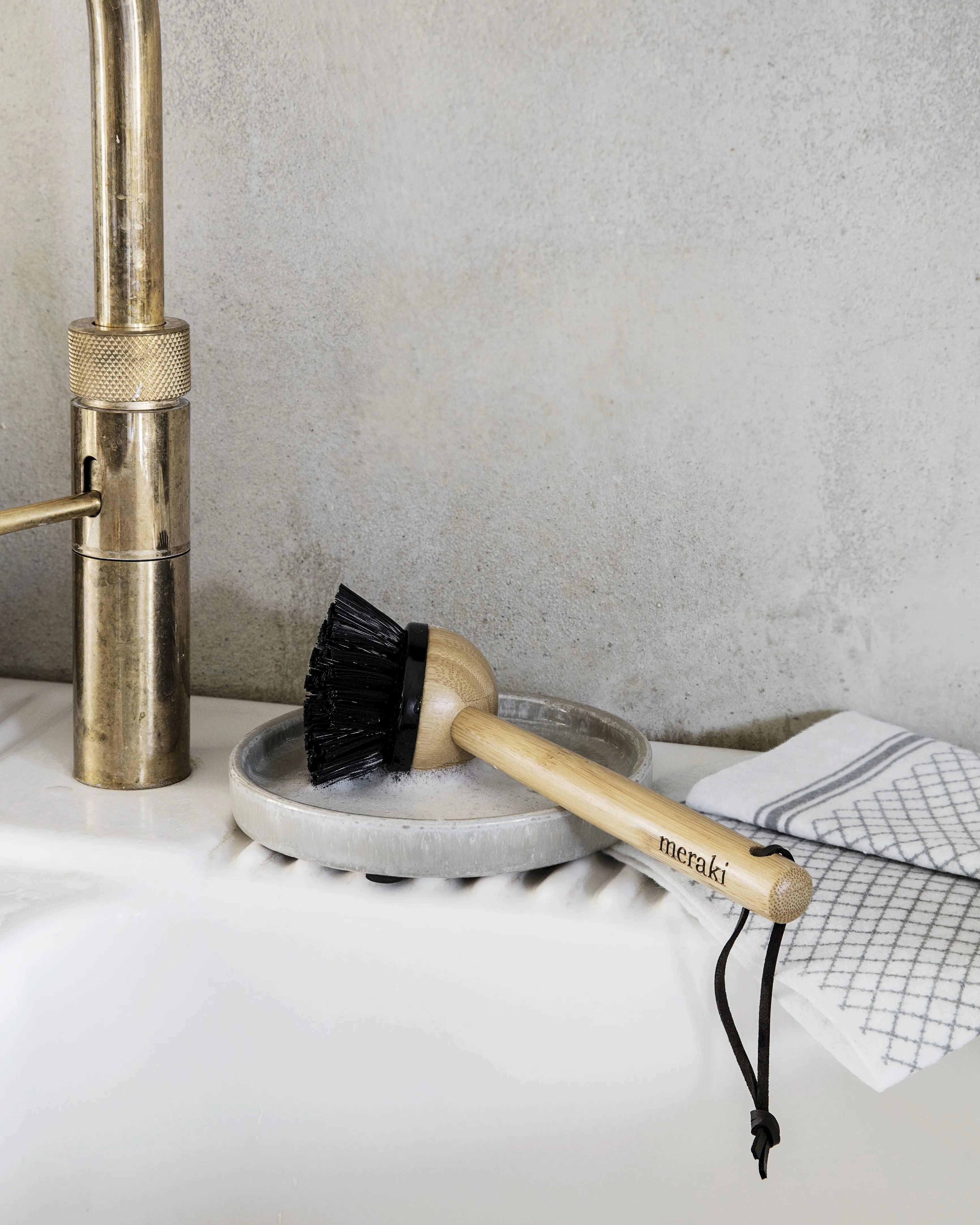 Meraki Dishwashing Brush Made Of Bamboo L22 Cm