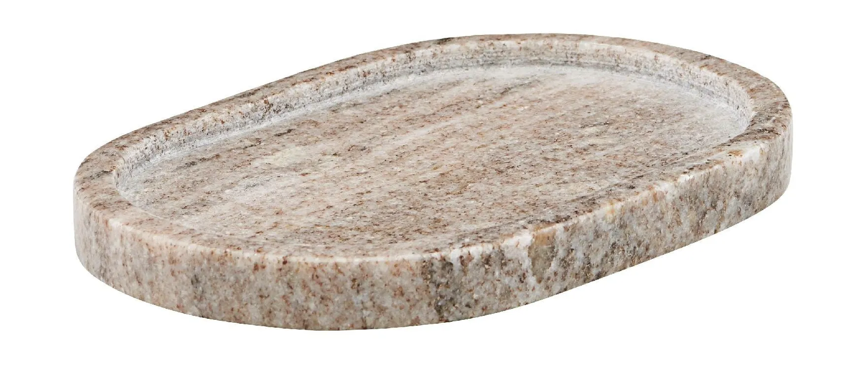 Meraki Marble Tray Polished Oval 19,5x12,5, Beige