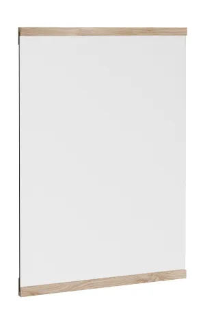 Moebe Rectangular Wall Mirror 43,3x30 Cm, Oak