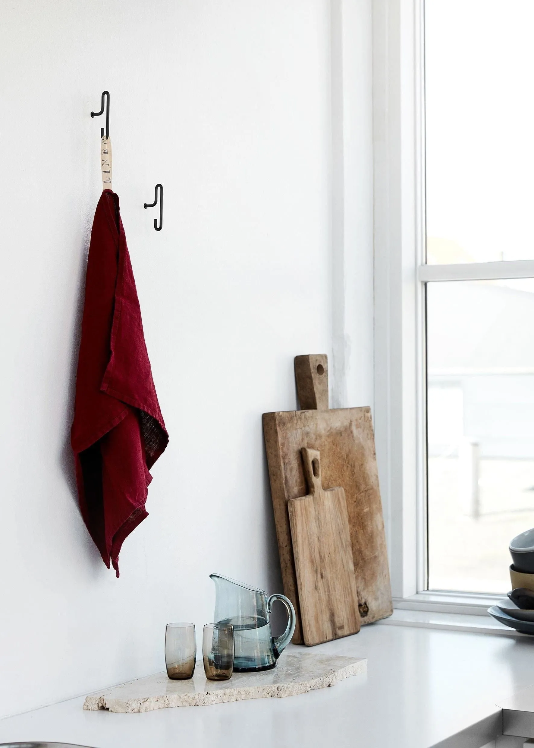 Moebe Wall Hook 2 Pcs. Small, Black