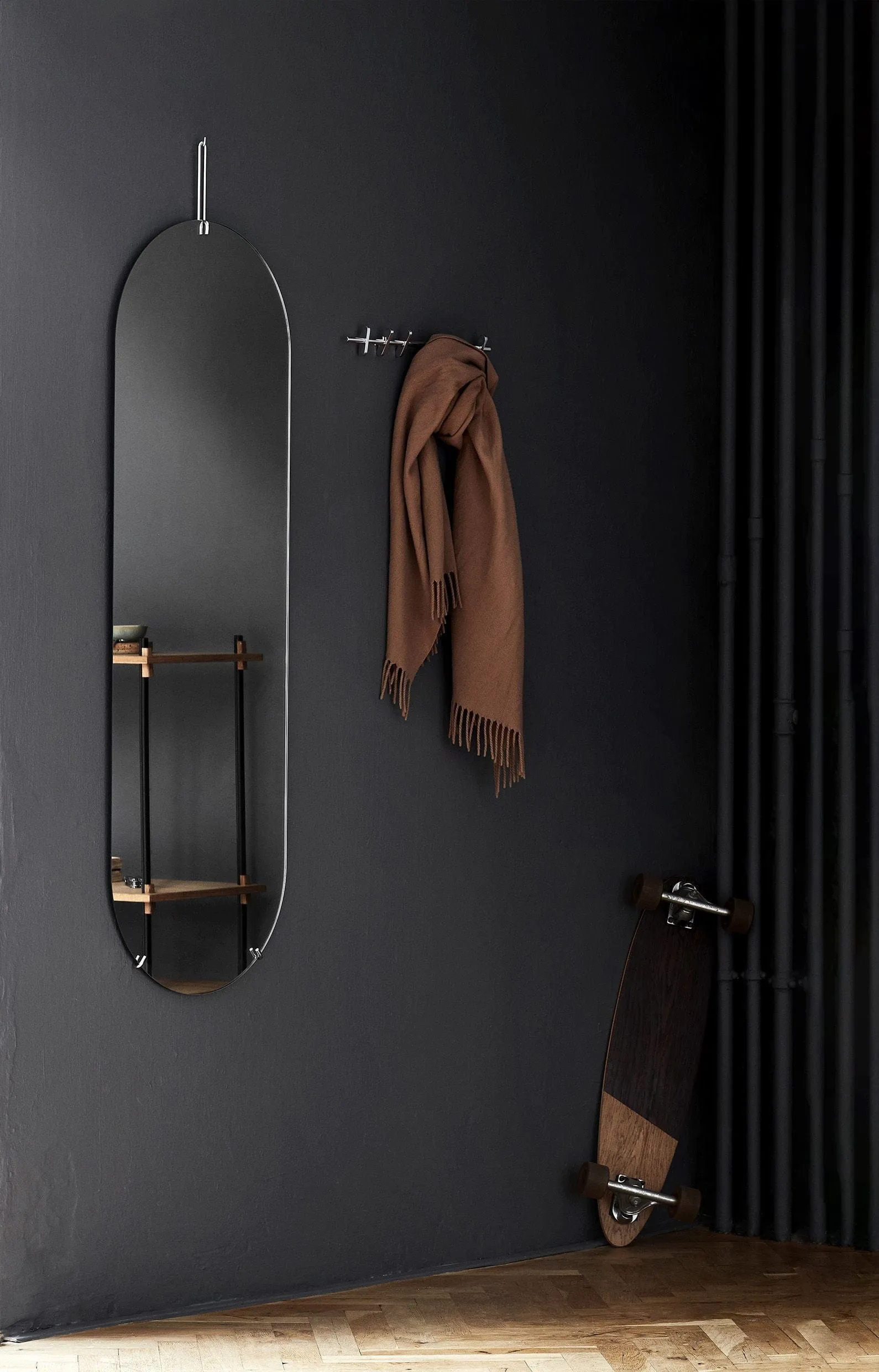 Moebe Wall Mirror ø70 Cm, Chrome