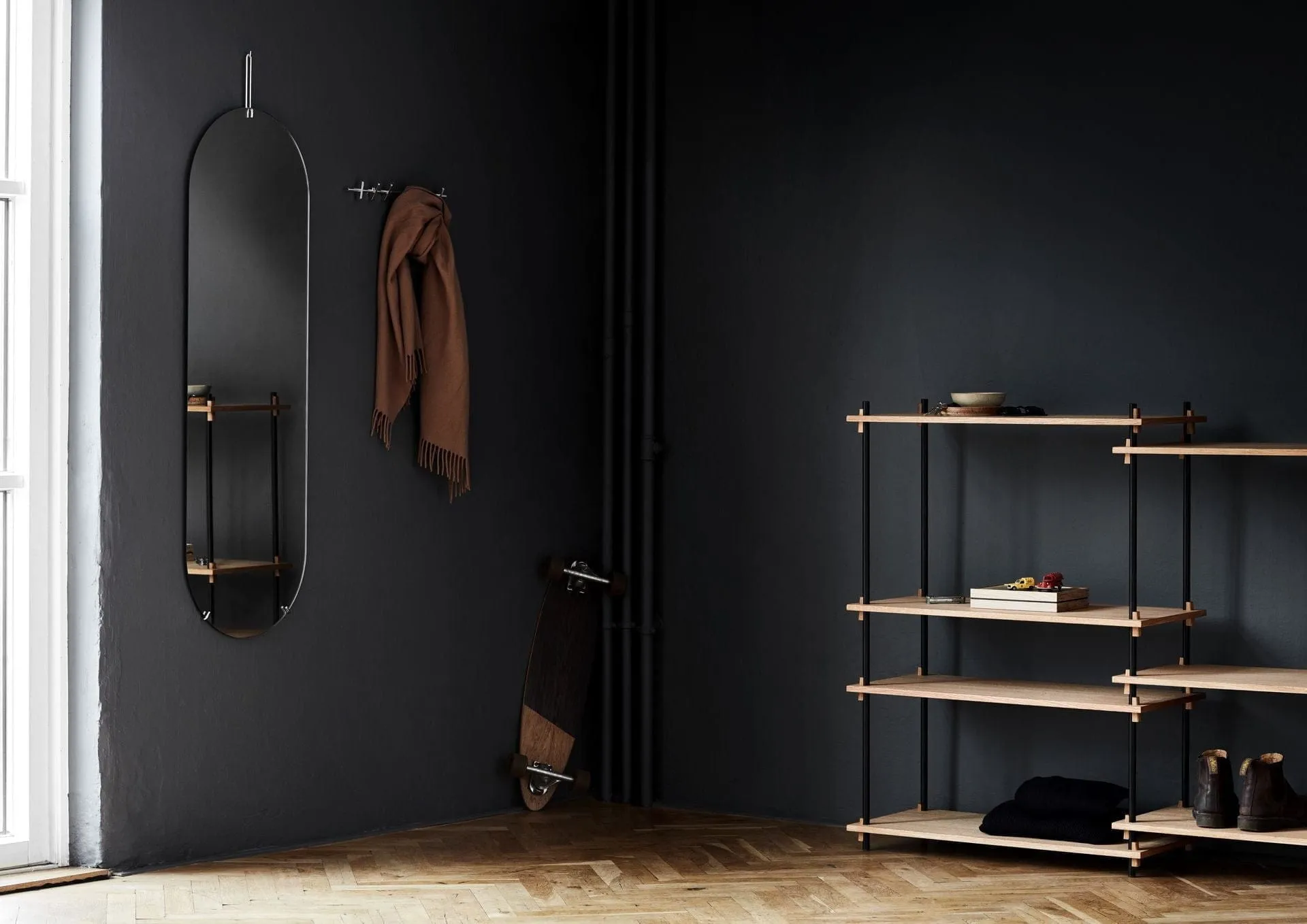 Moebe Wall Mirror ø70 Cm, Chrome