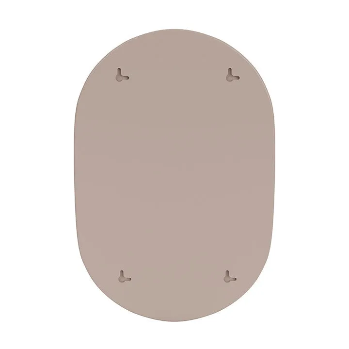 Montana Look Oval Mirror, Mushroom Brown