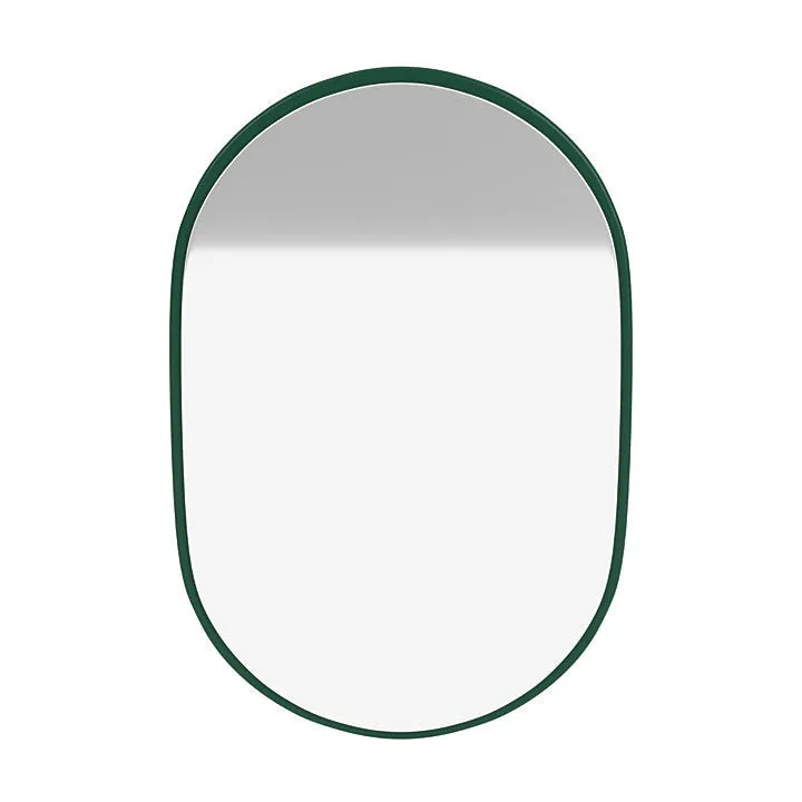 Montana Look Oval Mirror, Pine Green