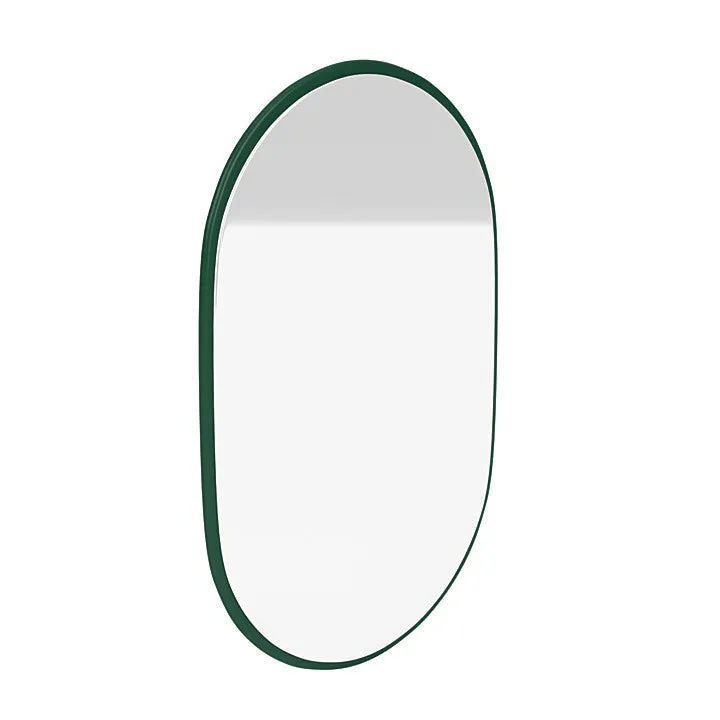 Montana Look Oval Mirror, Pine Green