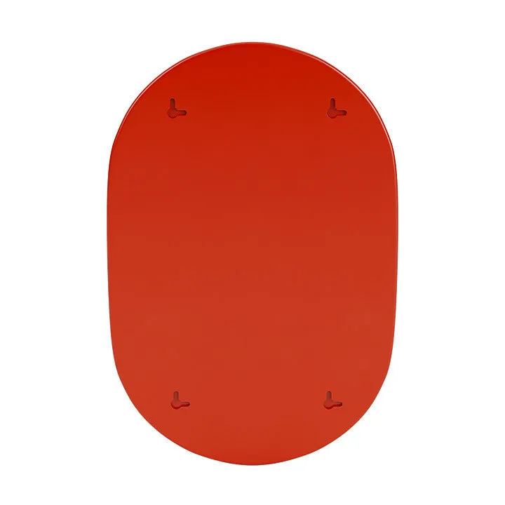Montana Look Oval Mirror, Rosehip Red
