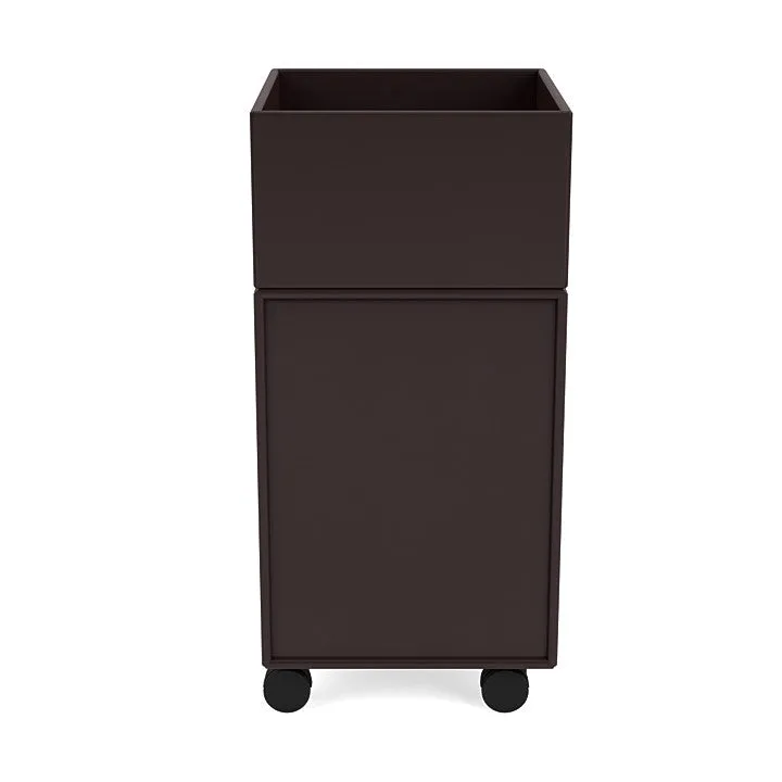 Montana Runner Office Unit On Castors, Balsamic Brown