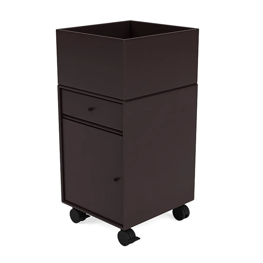 Montana Runner Office Unit On Castors, Balsamic Brown