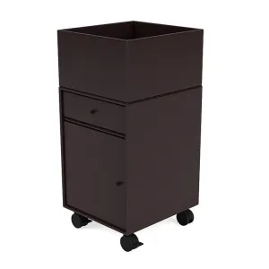 Montana Runner Office Unit On Castors, Balsamic Brown