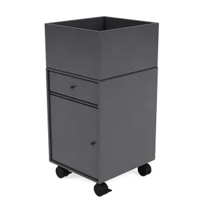 Montana Runner Office Unit On Castors, Carbon Black
