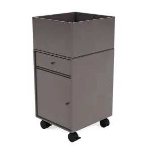 Montana Runner Office Unit On Castors, Coffee Brown