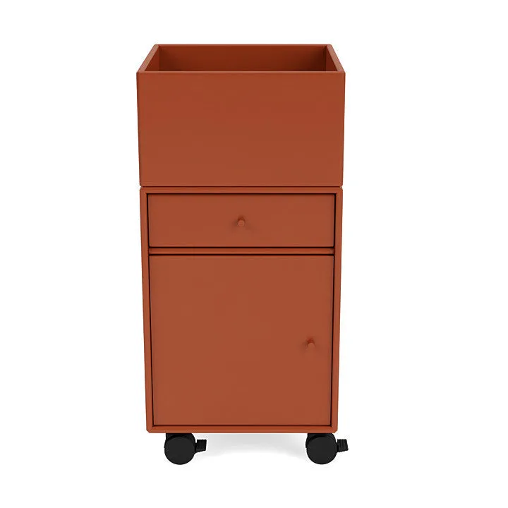 Montana Runner Office Unit On Castors, Hokkaido Braun