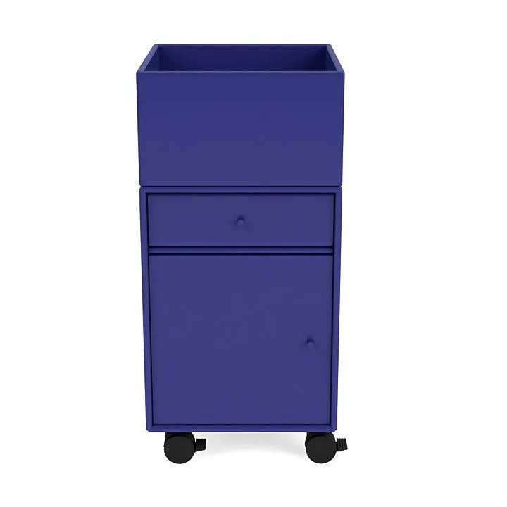 Montana Runner Office Unit On Castors, Monarch Blue