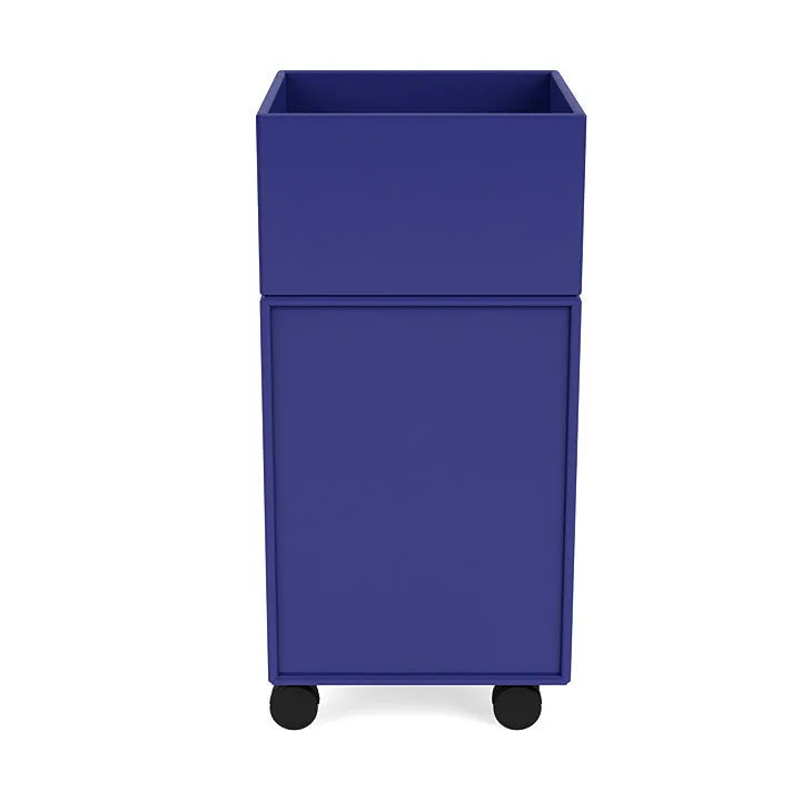 Montana Runner Office Unit On Castors, Monarch Blue