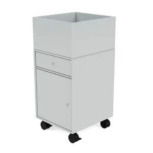 Montana Runner Office Unit On Castors, Oyster Grey