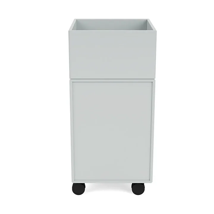 Montana Runner Office Unit On Castors, Oyster Grey