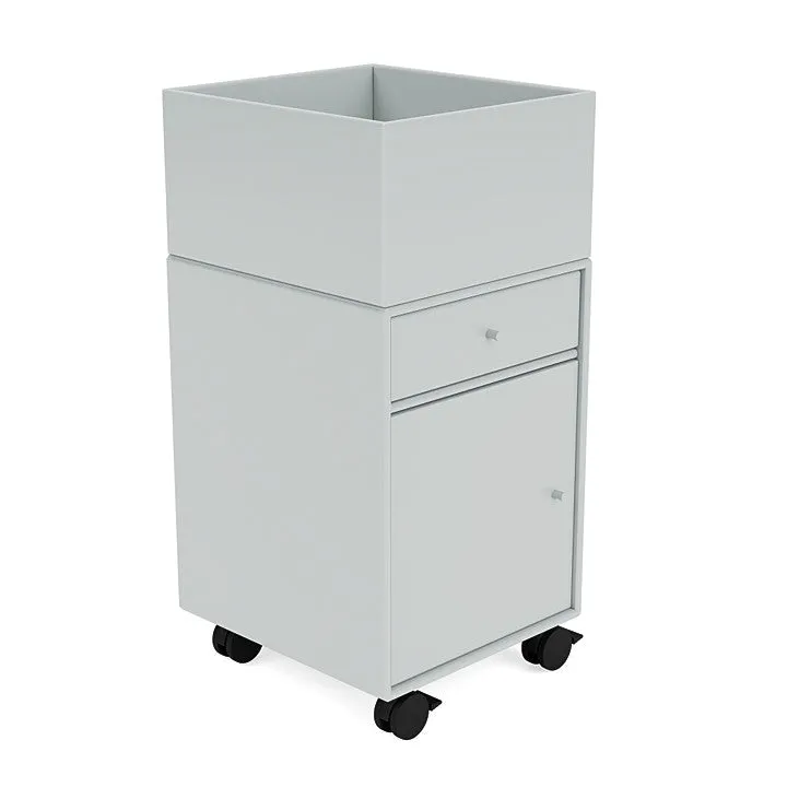 Montana Runner Office Unit On Castors, Oyster Grey