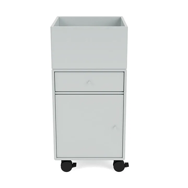 Montana Runner Office Unit On Castors, Oyster Grey