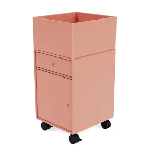 Montana Runner Office Unit On Castors, Rhubarb Red