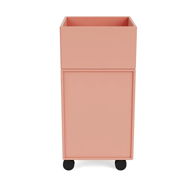 Montana Runner Office Unit On Castors, Rhubarb Red