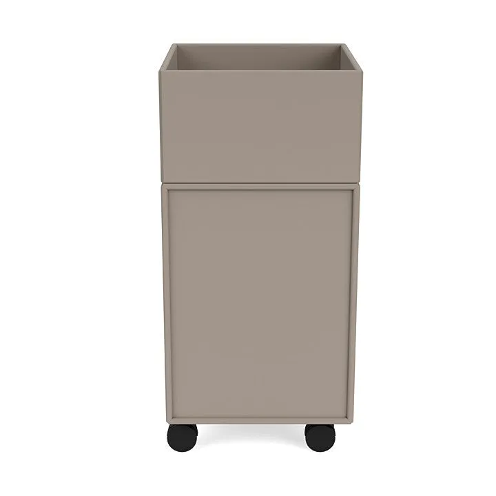 Montana Runner Office Unit On Castors, Truffle Grey