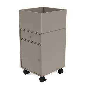 Montana Runner Office Unit On Castors, Truffle Grey