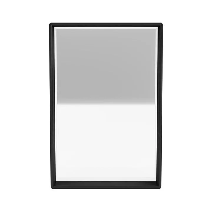 Montana Shelfie Mirror With Shelf Frame, Black