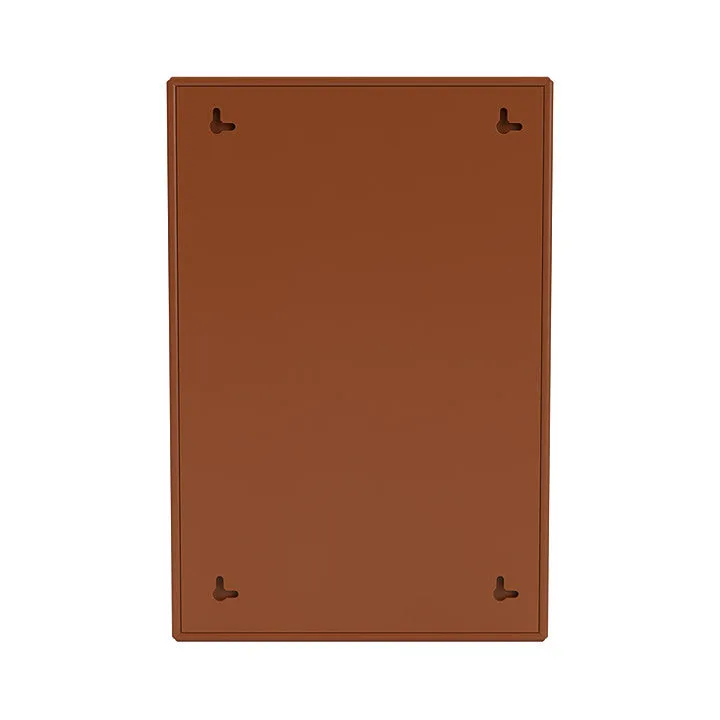 Montana Shelfie Mirror With Shelf Frame, Hazelnut Brown