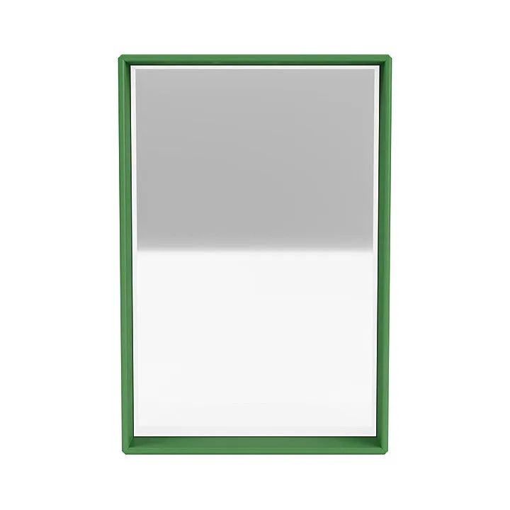 Montana Shelfie Mirror With Shelf Frame, Parsley Green