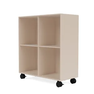 Montana Show Bookcase With Castors, Clay