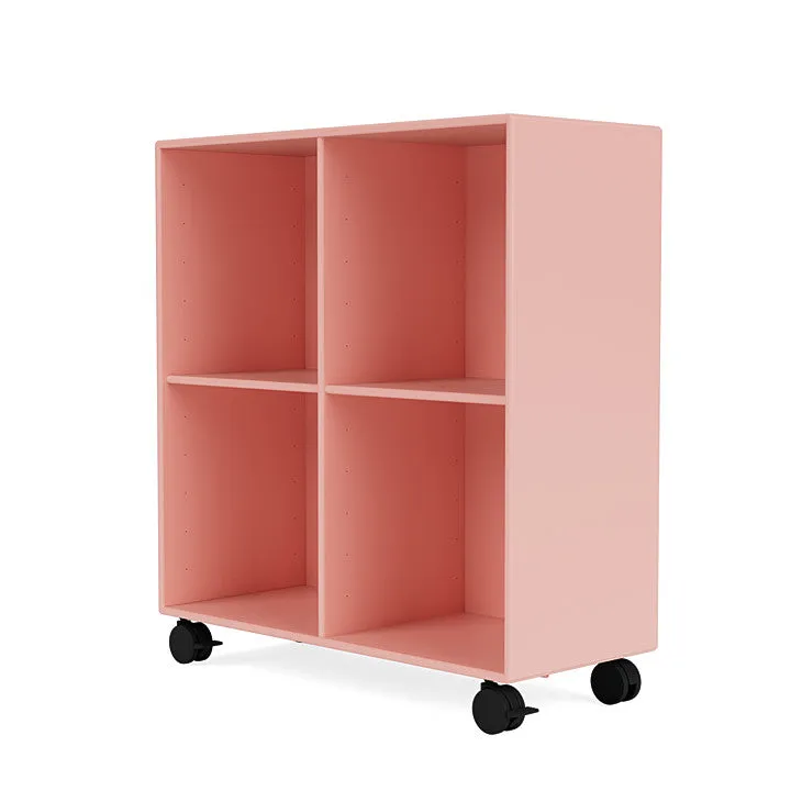 Montana Show Bookcase With Castors, Ruby