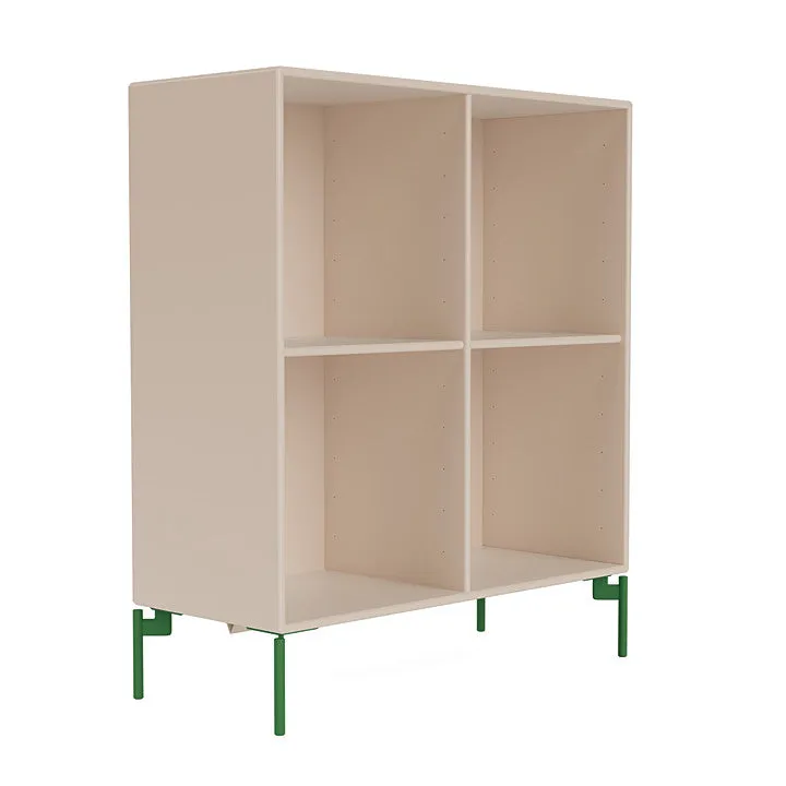 Montana Show Bookcase With Legs, Clay/Parsley