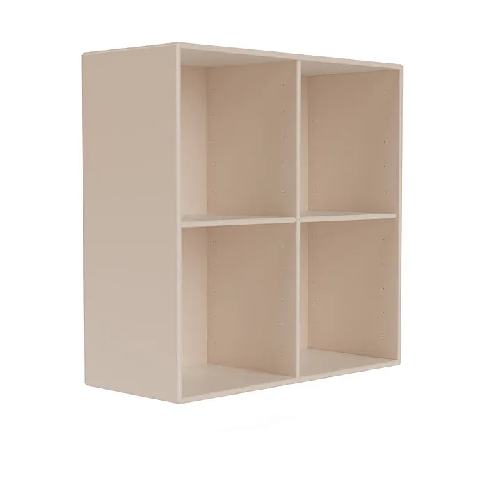 Montana Show Bookcase With Suspension Rail, Clay