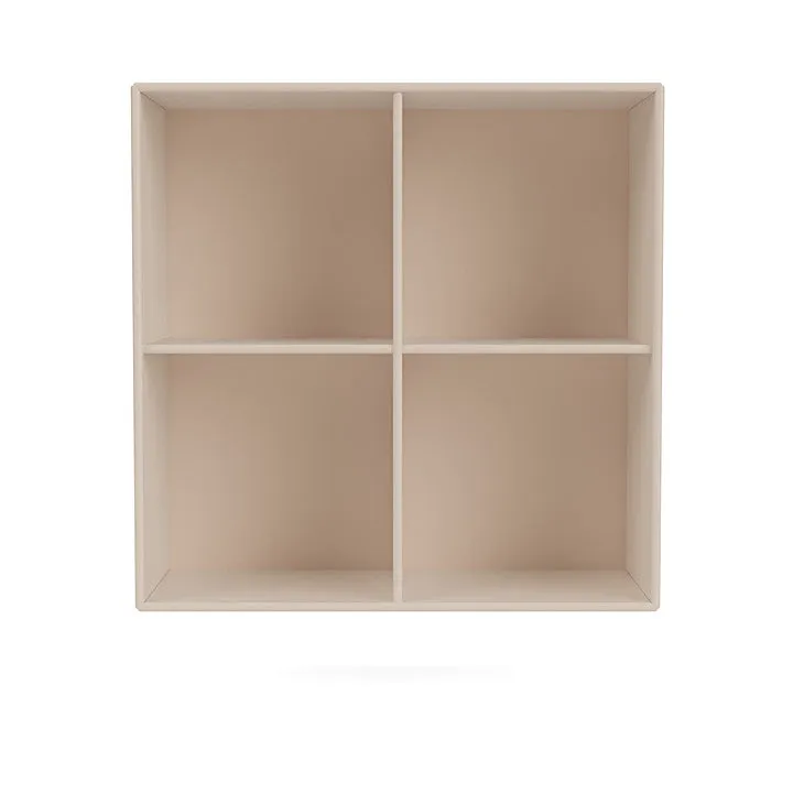 Montana Show Bookcase With Suspension Rail, Clay
