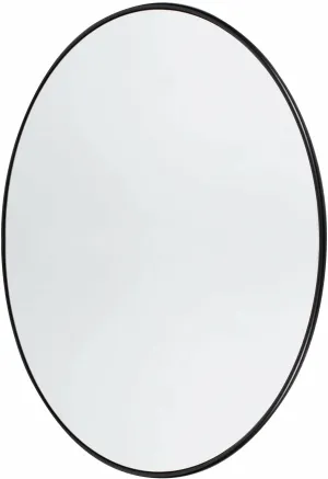 Muubs Copenhagen Wall Mirror Round Black, 80cm