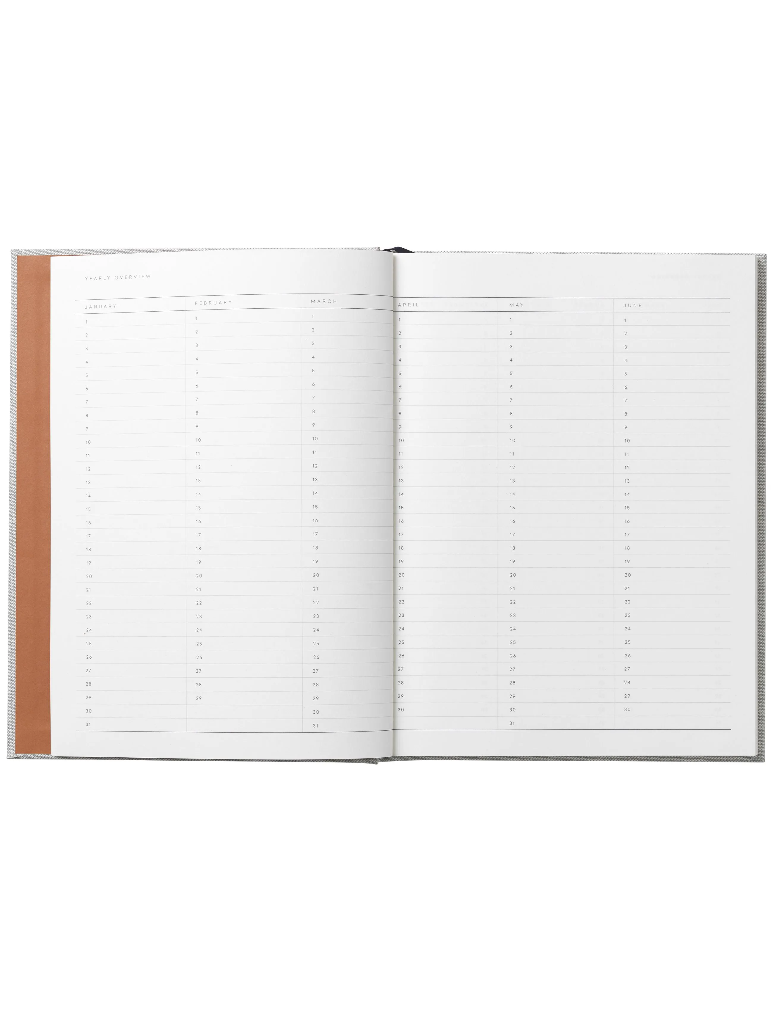 Notem Studio Even Work Journal Large, Light Gray Cloth