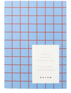 Notem Studio Uma Flat Lay Paper Notebook Small, Light Blue