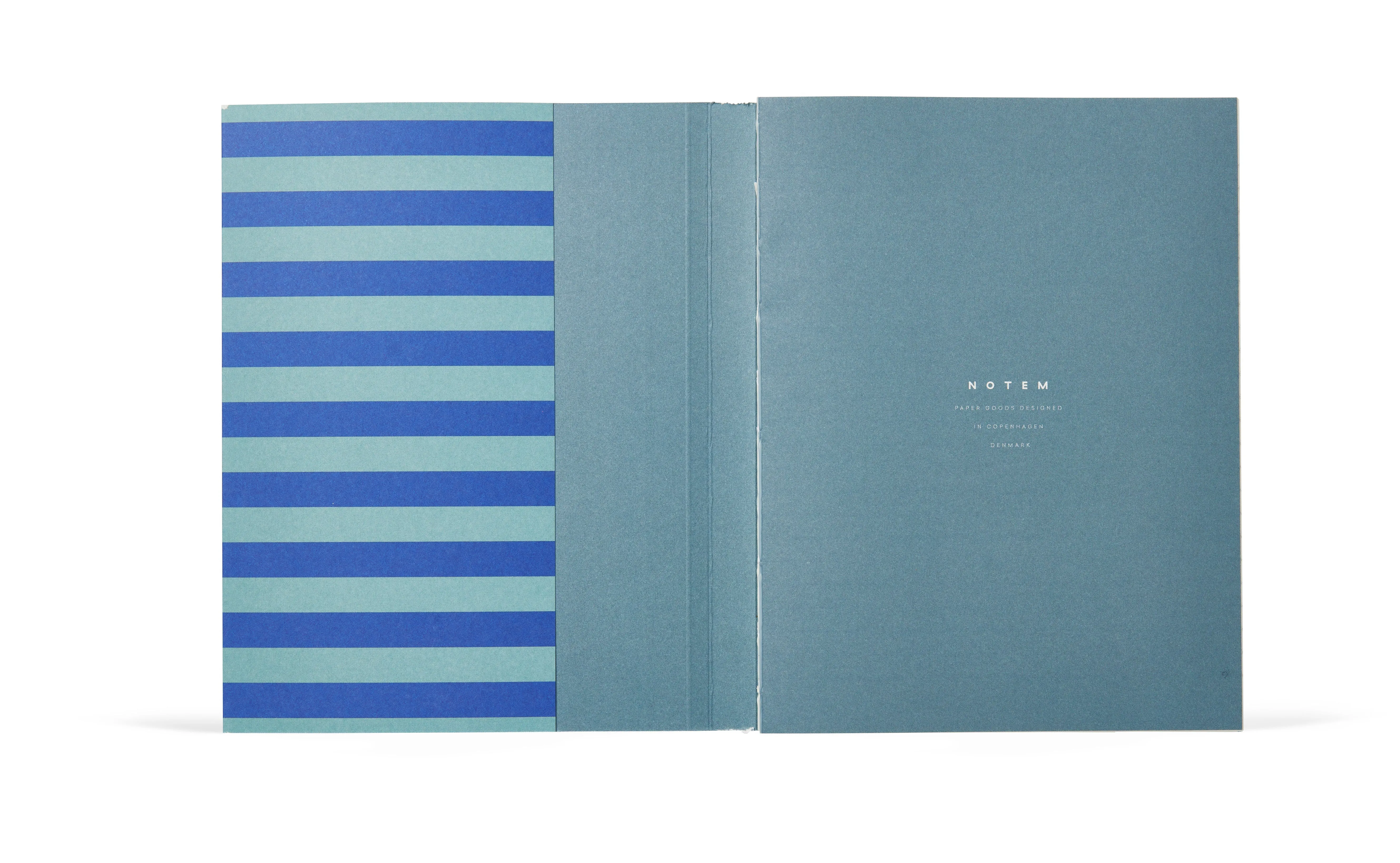 Notem Studio Uma Notebook Flatlay Medium, Blue Stripe