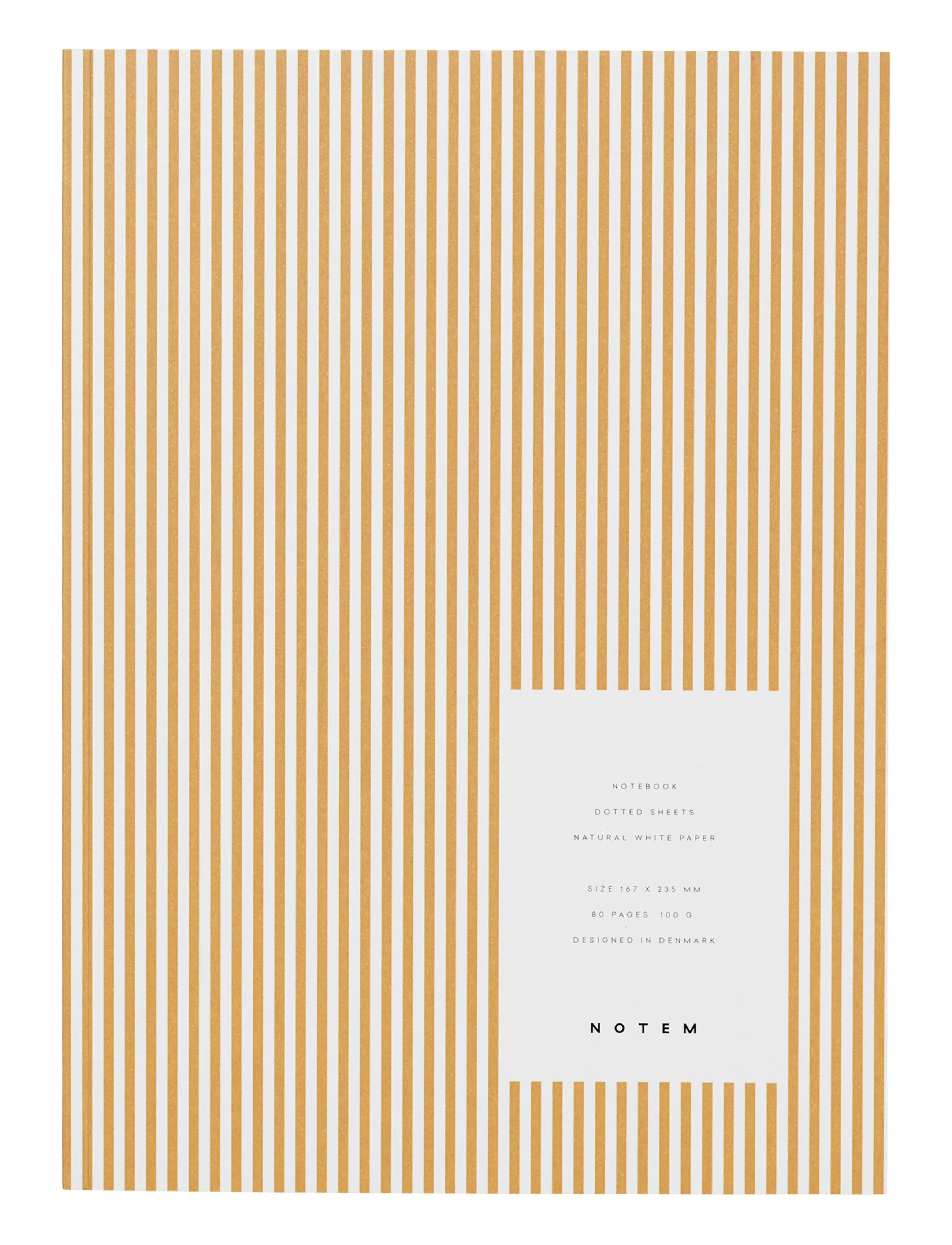 Notem Studio Vita Notebook Medium, Ochre Lines
