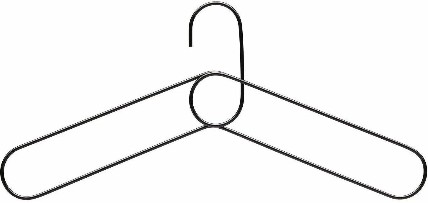 Puik Loop Coat Hanger Set Of 3, Black