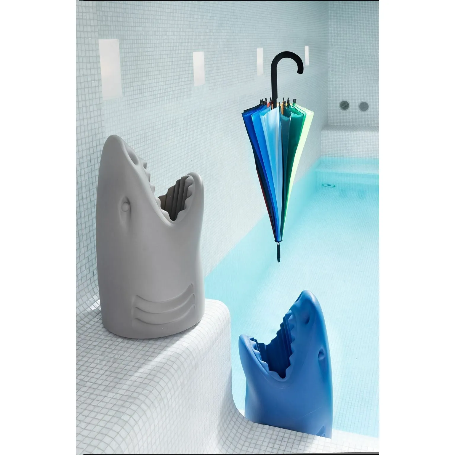 Qeeboo Killer Umbrella Stand By Studio Job, Blue Denim