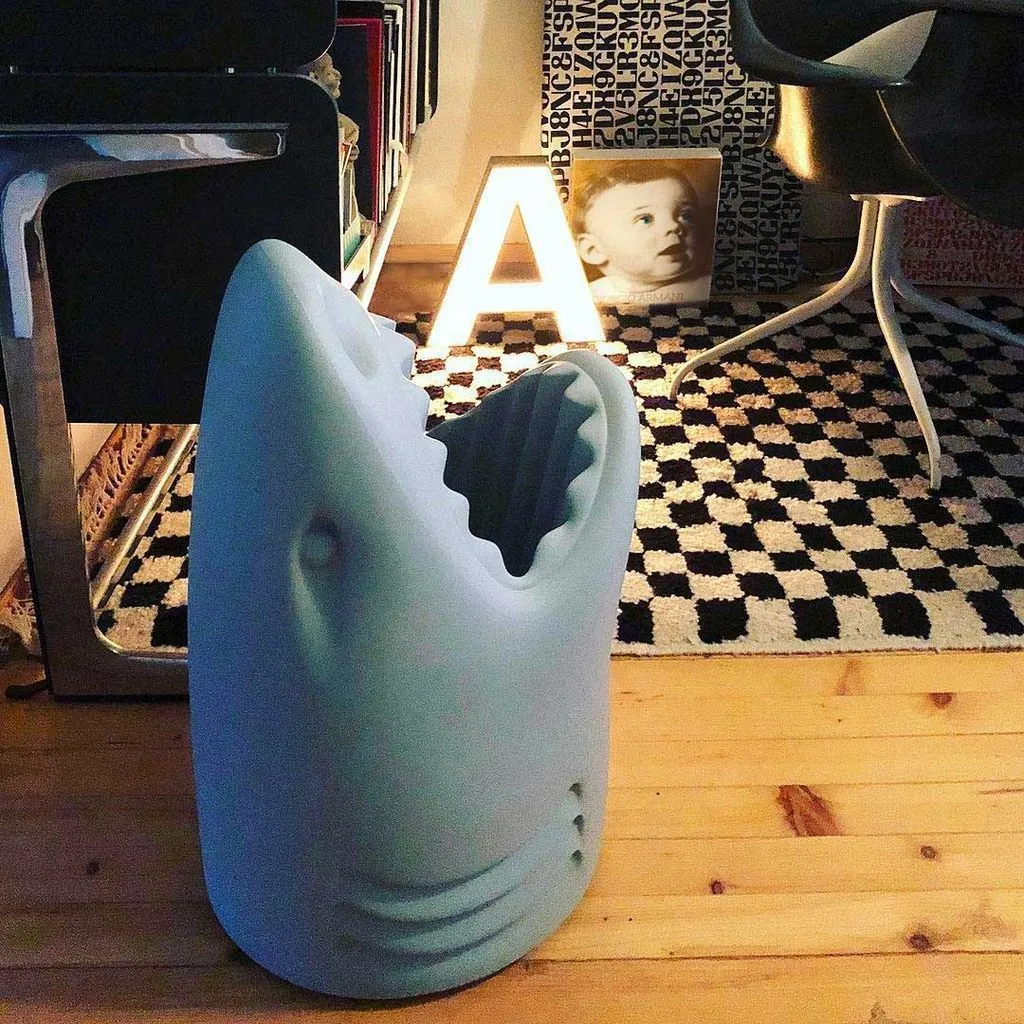 Qeeboo Killer Umbrella Stand By Studio Job, Blue Denim