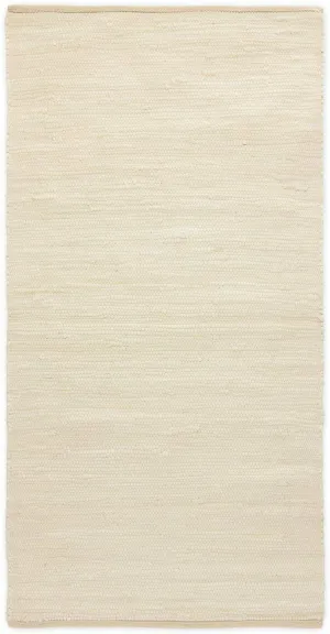 Rug Solid Cotton Rug Desert White, 60 X 90 Cm