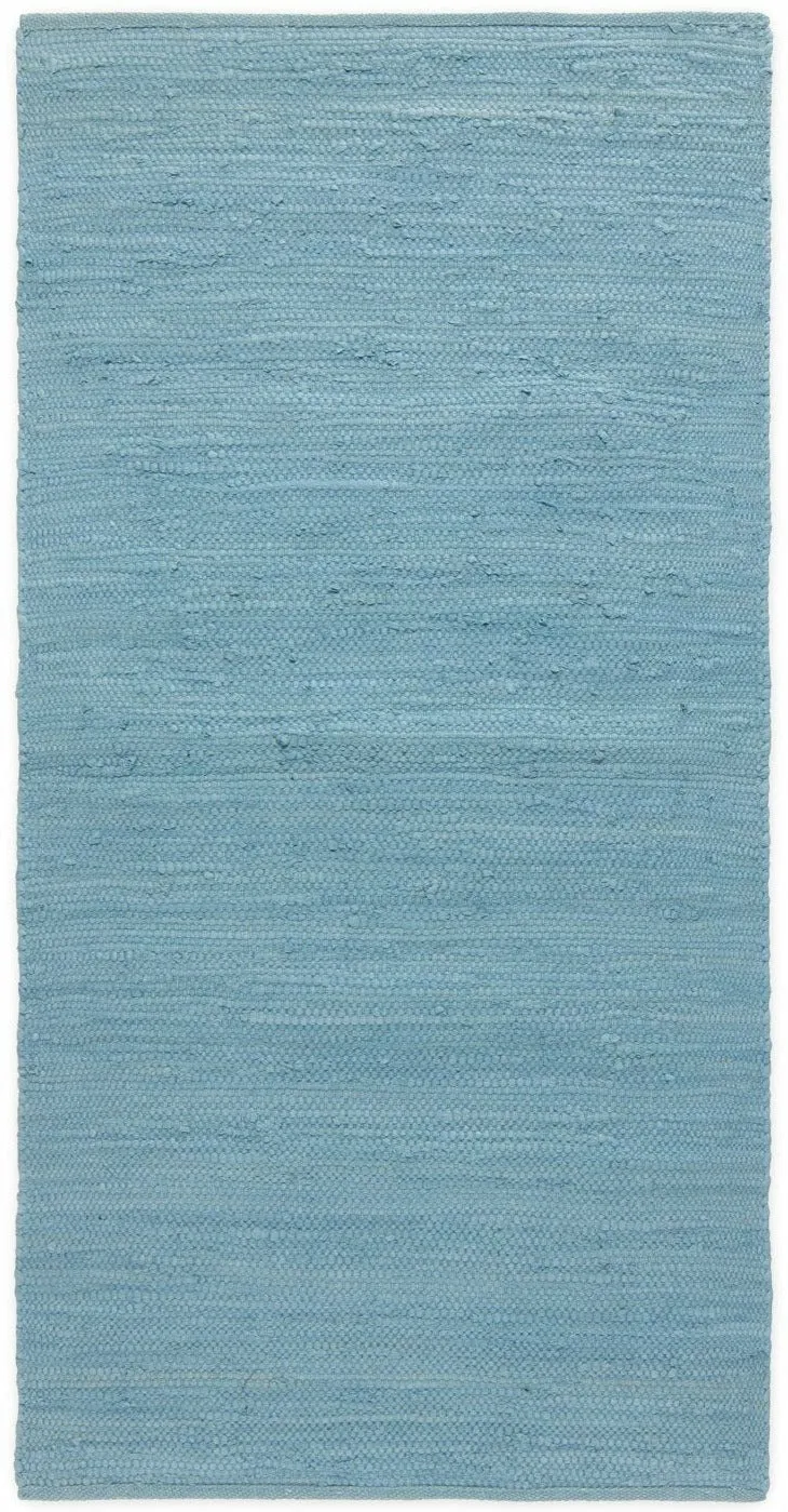 Rug Solid Cotton Rug Eternity Blue, 65 X 135 Cm